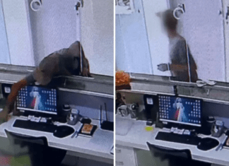 Homem é preso após ser filmado furtando celular em igreja.