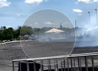 Carro que participava de evento de manobras atinge espectadores