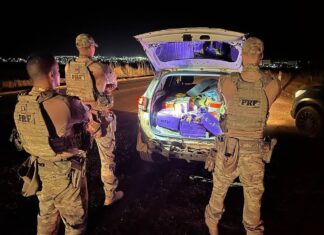 DROGA APREENDIDA PELA PRF SERIA ENTREGUE EM QUIRINÓPOLIS