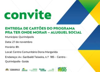 Quirinópolis é Contemplada com Mais de 400 Cartões de Aluguel Social