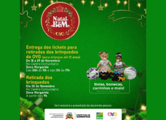 QUIRINÓPOLIS- Vai ter presentes para toda criançada!