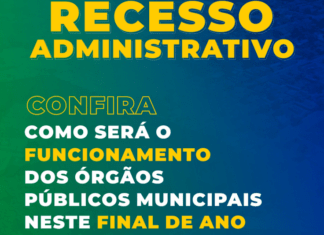 FUNCIONAMENTO DOS ÓRGÃOS PÚBLICOS MUNICIPAIS DE QUIRINÓPOLIS DURANTE O PERÍODO DE FIM DE ANO