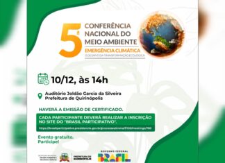 SERÁ REALIZADA EM QUIRINÓPOLIS A 1ª CONFERÊNCIA MUNICIPAL DO MEIO AMBIENTE