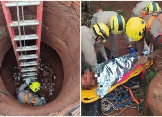IDOSO É RESGATADO APÓS PASSAR CINCO DIAS PRESO EM CISTERNA NA ZONA RURAL DE QUIRINÓPOLIS