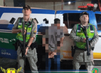 FORAGIDO DA JUSTIÇA É PRESO PELO 5º BPMRv DURANTE PATRULHAMENTO EM QUIRINÓPOLIS
