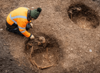 Cemitério de 2 mil anos é encontrado sob escola na França