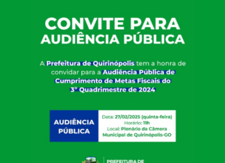 CONVITE PARA AUDIÊNCIA PÚBLICA