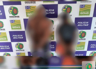 CASAL ARMADO ROUBA NO CENTRO DE QUIRINÓPOLIS, MAS PM AGE RÁPIDO E PRENDE OS DOIS