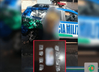 TRÁFICO E CONFUSÃO EM CACHOEIRA ALTA: JOVEM É PRESO COM DROGA APÓS DISCUSSÃO NA RUA