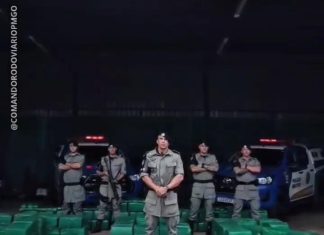 Polícia Militar de Goiás através do Comando de Policiamento Rodoviário desmantela depósito e apreende mais de 2 toneladas de maconha