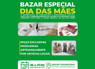 QUIRINÓPOLIS- BAZAR ESPECIAL DIA DAS MÃES