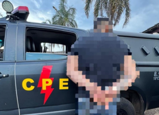 Homem é preso pela CPE após efetuar disparos em via pública