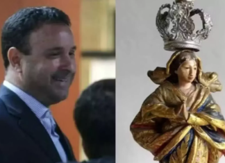 Juiz filmado furtando escultura de Nossa Senhora da Conceição é aposentado compulsoriamente