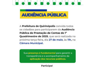 Audiência Pública em Quirinópolis: Veja Como Seu Imposto Está Sendo Usado!