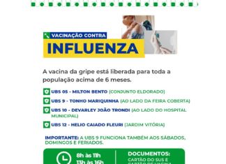 Domingo de Vacinação contra Influenza em Quirinópolis: Proteja-se Hoje ou Durante a Semana!