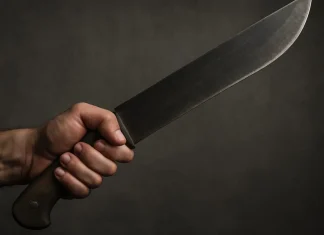 Ladrão invade casa com facão mas é surpreendido por grupo de amigos