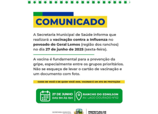 Campanha de Vacinação contra Influenza no Povoado Geral Lemos