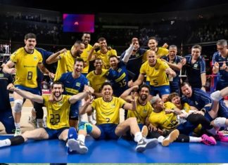 Brasil vence os quatro jogos da semana e assume liderança da VNL