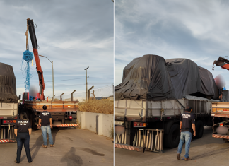 POLÍCIA CIVIL RECUPERA CARGA DE BOBINAS DE FIO DE COBRE FURTADAS NA BR-153, EM APARECIDA DE GOIÂNIA