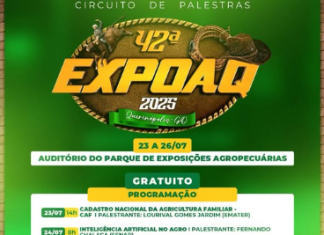 Programação do Circuito de Palestras da 42ª EXPOAQ