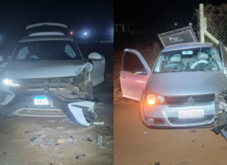 Ultrapassagem perigosa causa colisão entre dois veículos na GO-174; responsável fugiu