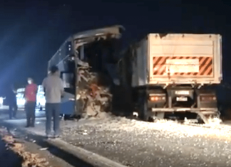 Acidente com ônibus e carreta na BR-163 deixa 11 mortes e mais de 30 feridos