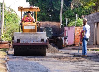 Secretaria de Serviços Urbanos faz recuperação da Av. Paulino José dos Santos