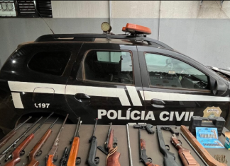 OFICINA CLANDESTINA DE ARMAS DE FOGO É ALVO DE OPERAÇÃO DA POLÍCIA CIVIL DE MONTIVIDIU E INVESTIGADO É PRESO EM FLAGRANTE