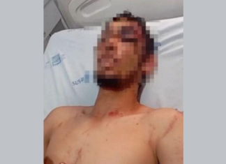 HOMEM APANHA DE PÁ DO ATUAL COMPANHEIRO DA EX