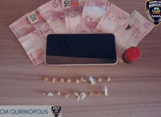 Guarda Civil Municipal de Quirinópolis prende suspeito por tráfico de drogas no bairro Alphaville