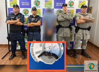 Homem é preso após efetuar disparos de arma de fogo no quintal de casa, em Quirinópolis