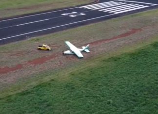 RIO VERDE: Avião sai da pista durante pouso no Aeroporto Municipal