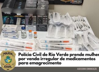 PC prende mulher por venda ilegal de medicamentos para emagrecer, em Rio Verde