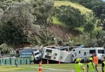 Deslizamento em acampamento na Nova Zelândia deixa 6 desaparecidos