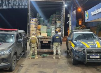 Carga contrabandeada no valor de R$ 25 milhões é apreendida em Jataí