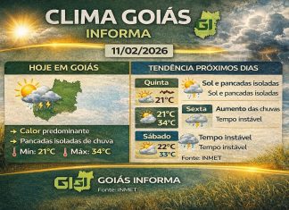 Previsão do tempo para Goiás indica calor e pancadas de chuva; veja tendência para os próximos dias
